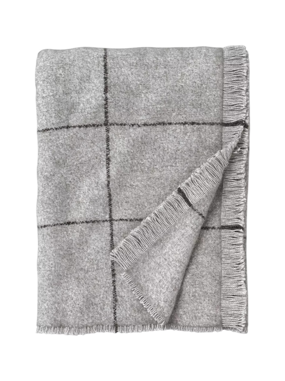 Threshold Windowpane Boucle Throw Blanket Cray/Charcoal Gray *NEW*